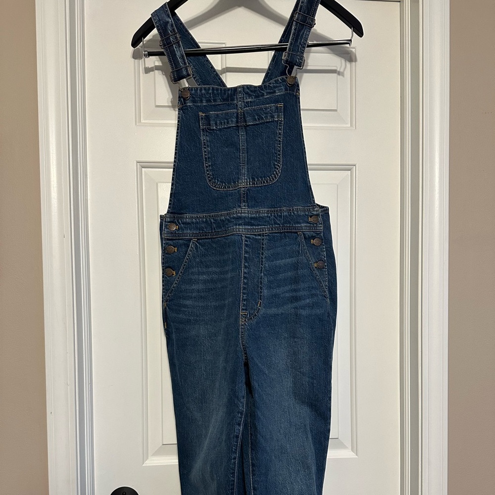 Medium Wash Denim Overalls